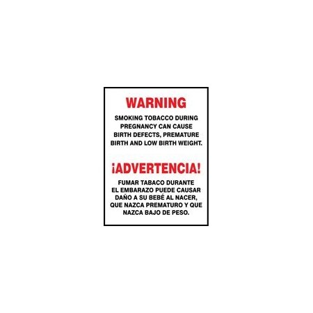 BILINGUAL WARNING Safety Sign MSMG562XV